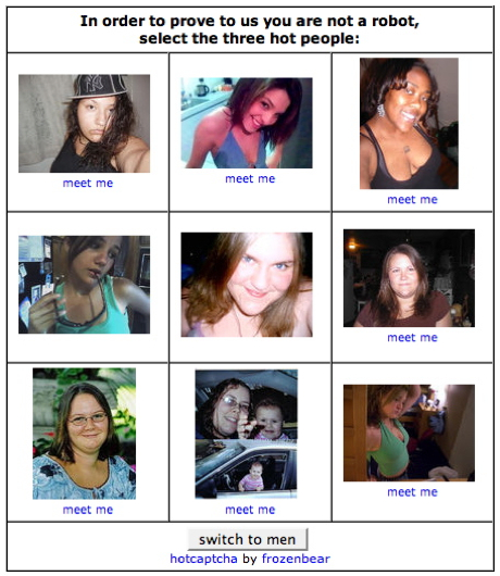 Hot or Not CAPTCHA